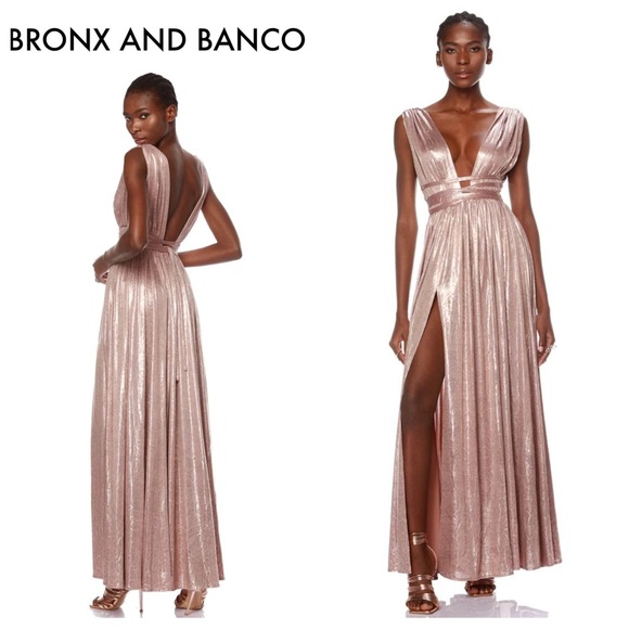 Bronx and Banco Dresses & Skirts - BRONX & BANCO Goddess Metallic Snake Gown